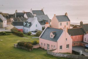 ploumanac'h : village de granit rose à perros-guirec en Bretagne