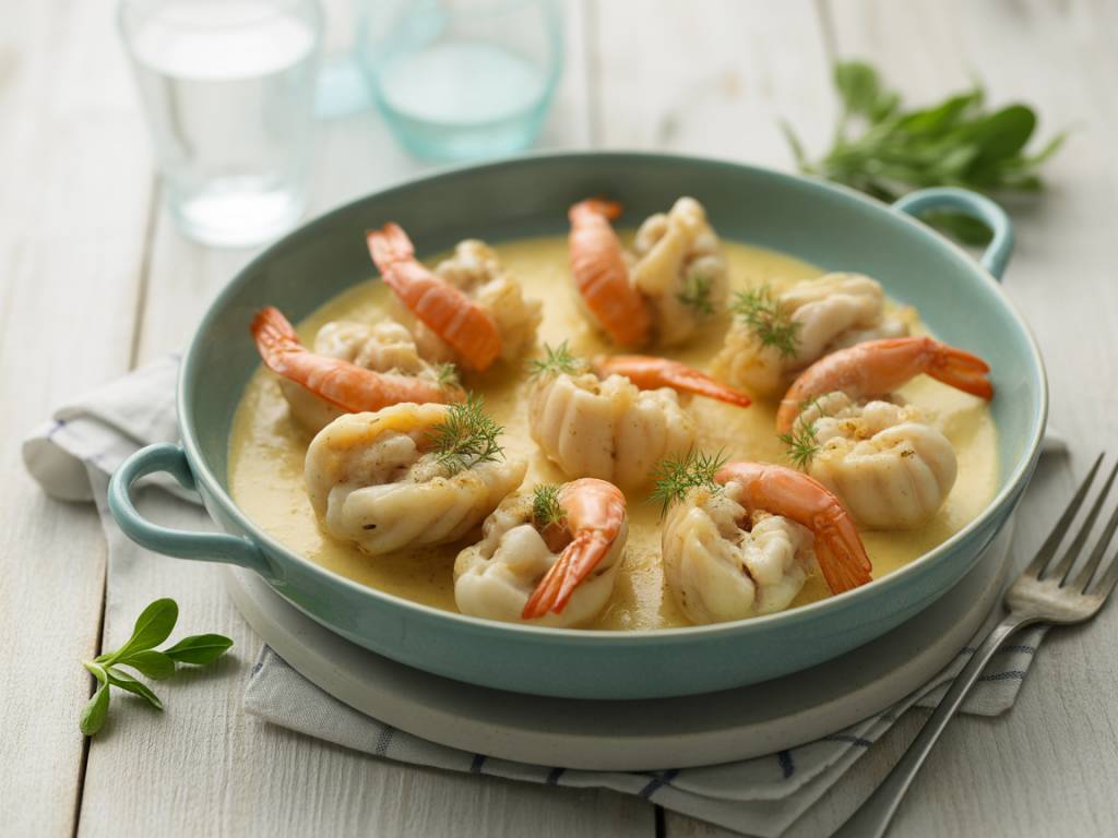 Recette noix de saint-jacques et crevettes à la crème : saveurs de Bretagne à la maison